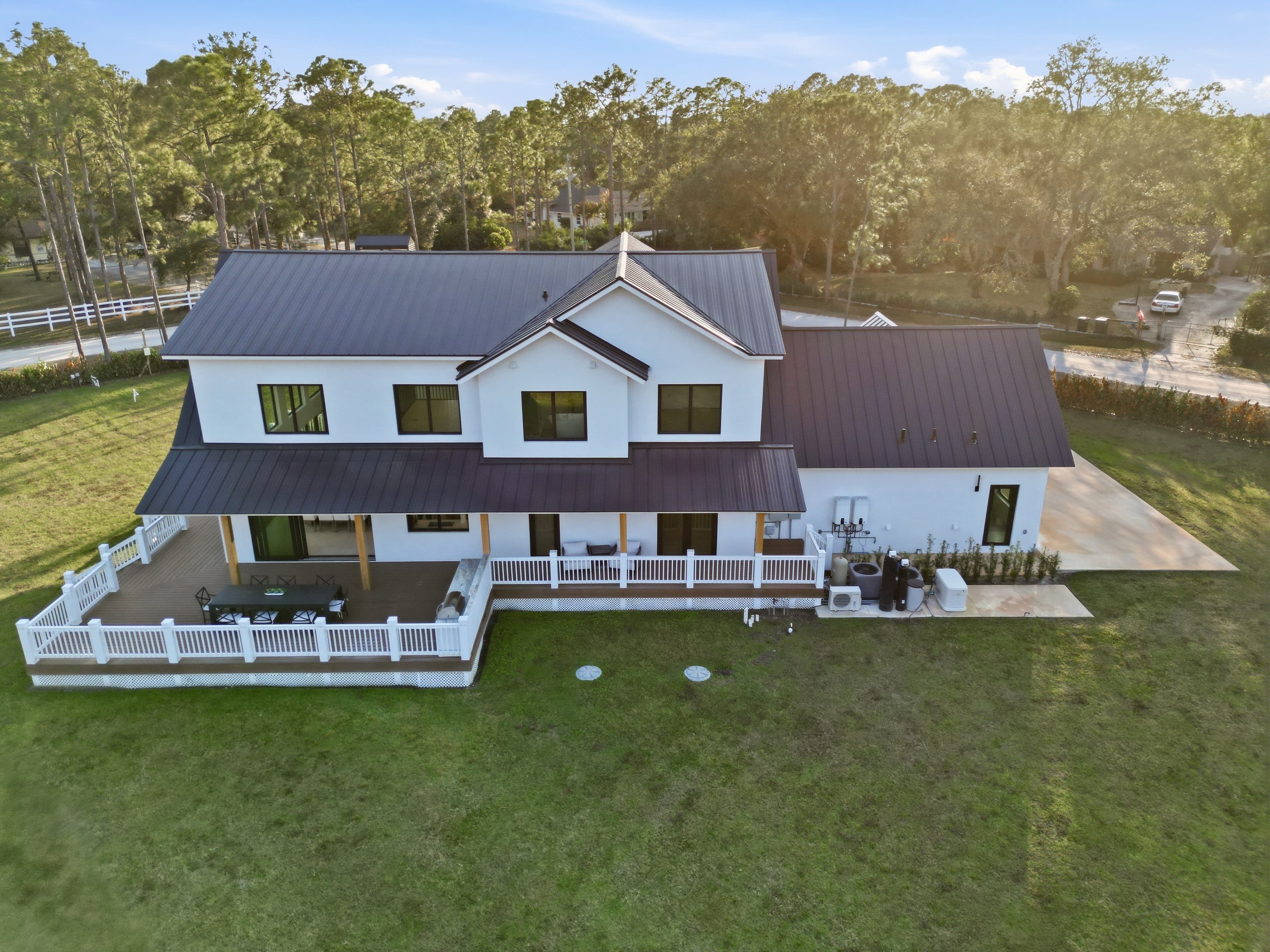 Drone aerial photography of luxury property