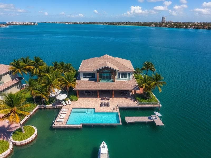 Drone aerial photography of luxury property