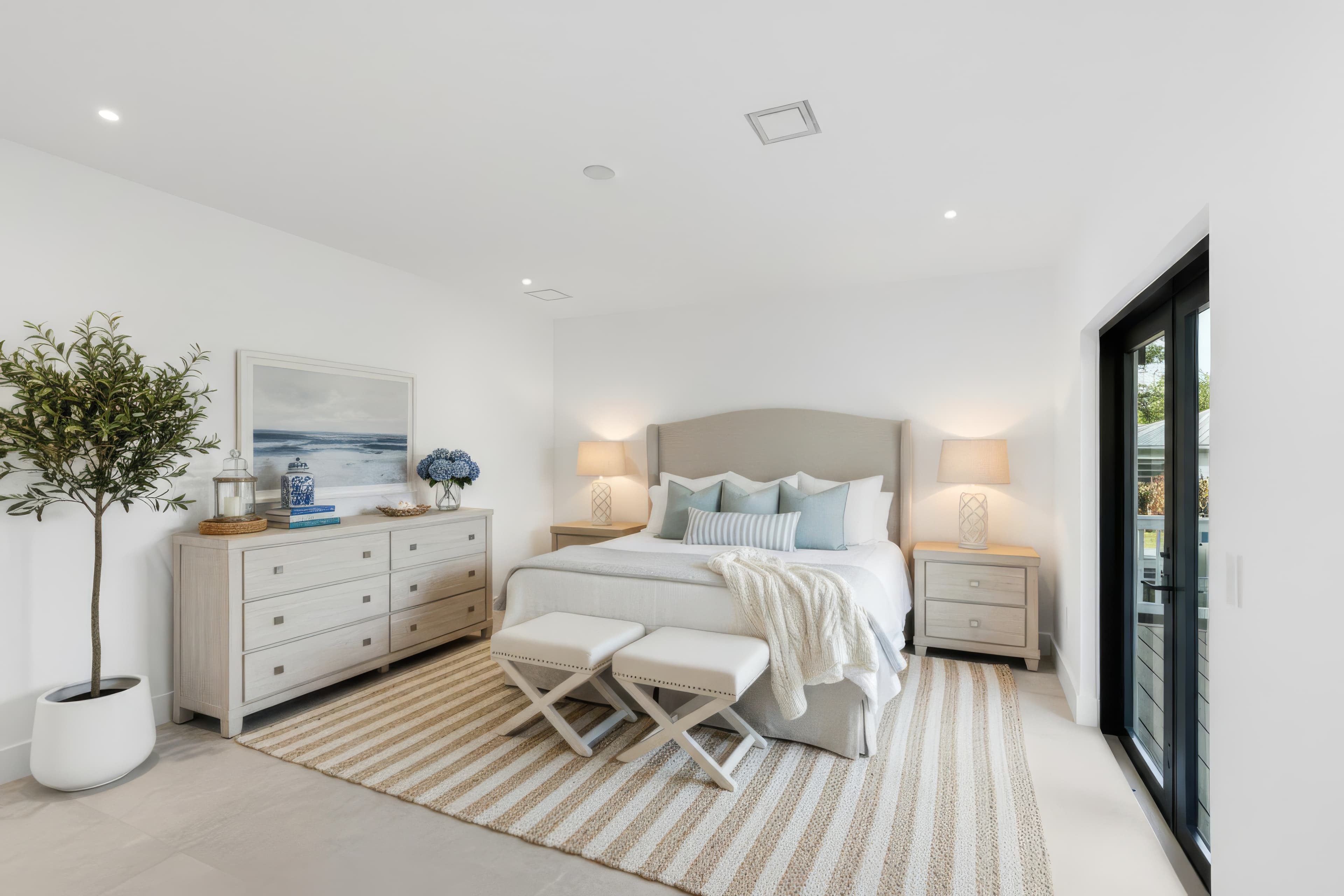 Beautifully staged interior with virtual furniture